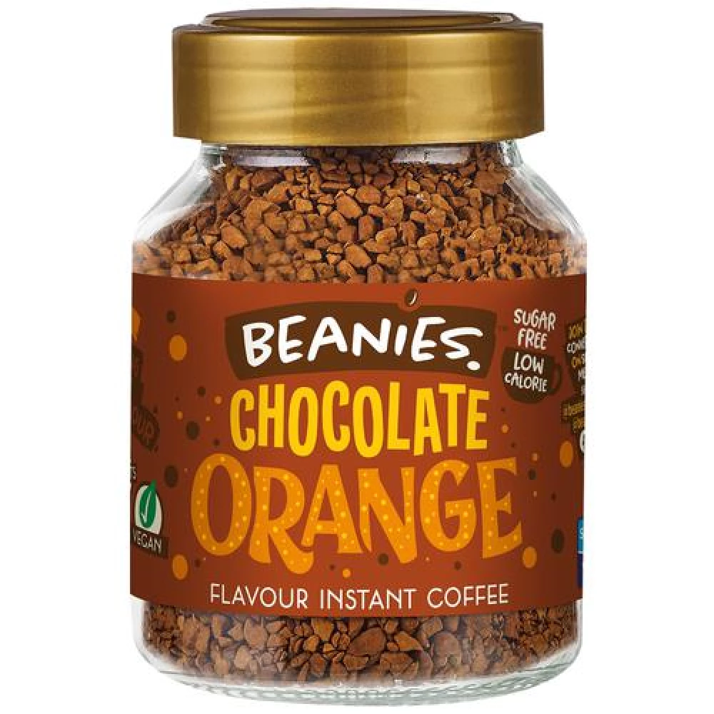 Beanies Flavour Instant Coffee - Chocolate Orange, 50 g Bottle-1.webp